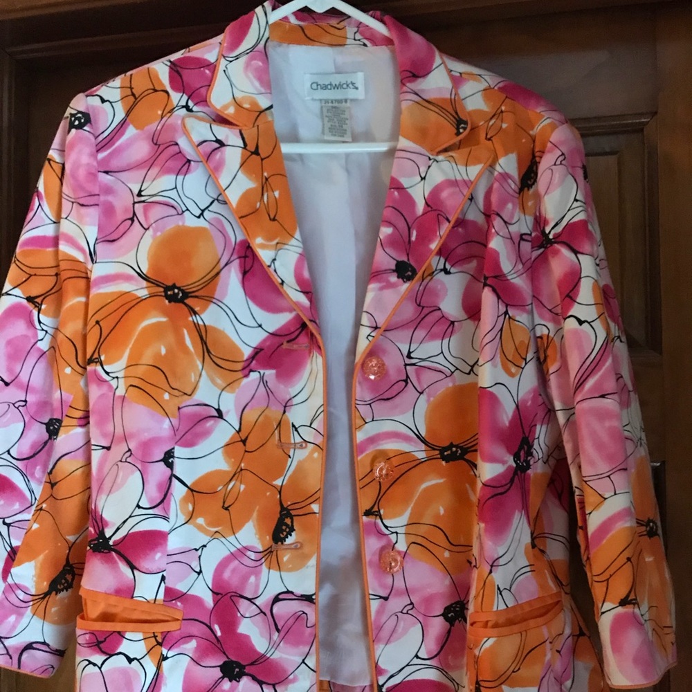 Multi colored lined jacket